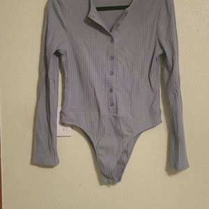 Long sleeve sage green bodysuit